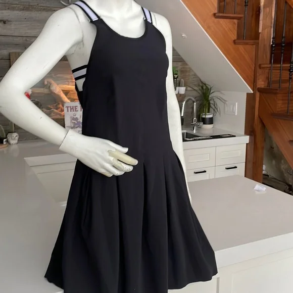lululemon athletica | Dresses | Lululemon Black Pleated Dress | Poshmark